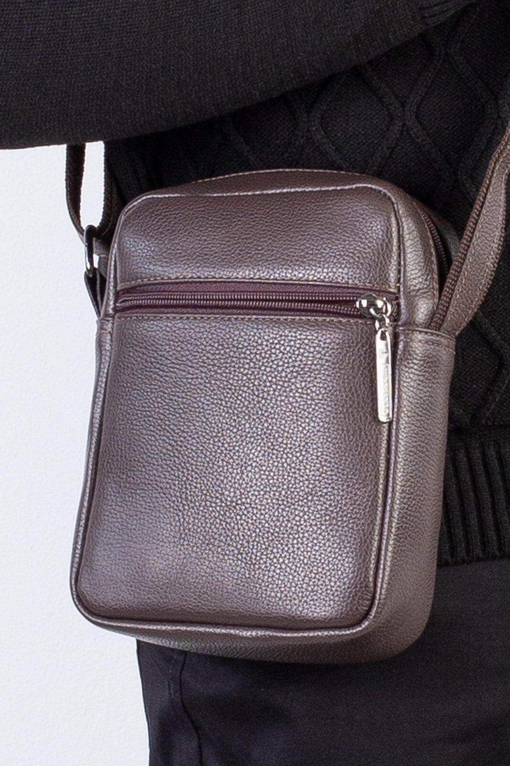Bolsa shoulder bag de couro Pietro - Enluaze