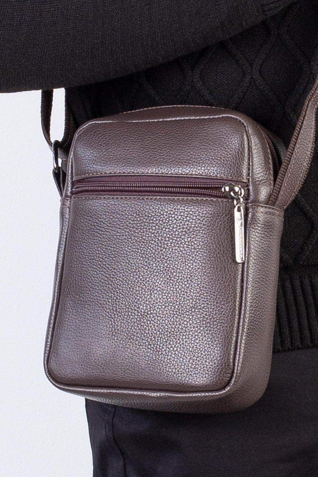 Bolsa shoulder bag de couro Pietro - Enluaze