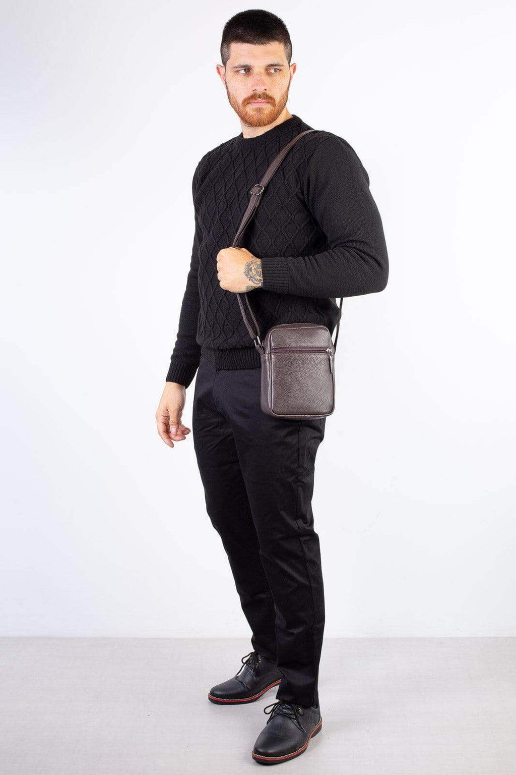 Bolsa shoulder bag de couro Pietro - Enluaze