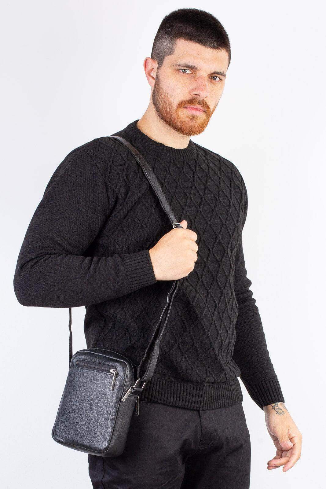 Bolsa shoulder bag de couro Pietro - Enluaze