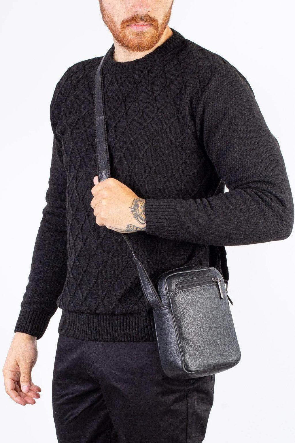 Bolsa shoulder bag de couro Pietro - Enluaze