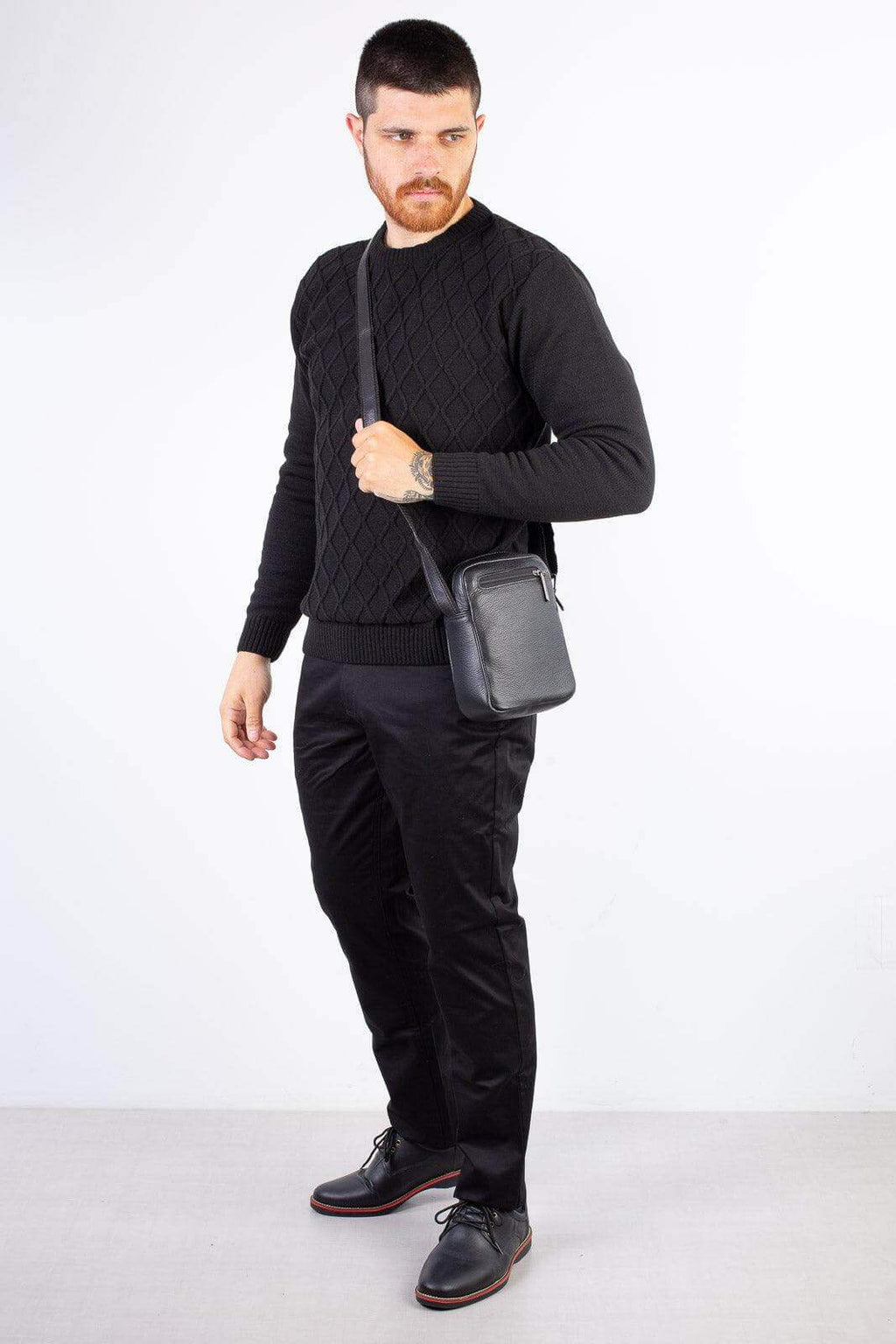 Bolsa shoulder bag de couro Pietro - Enluaze