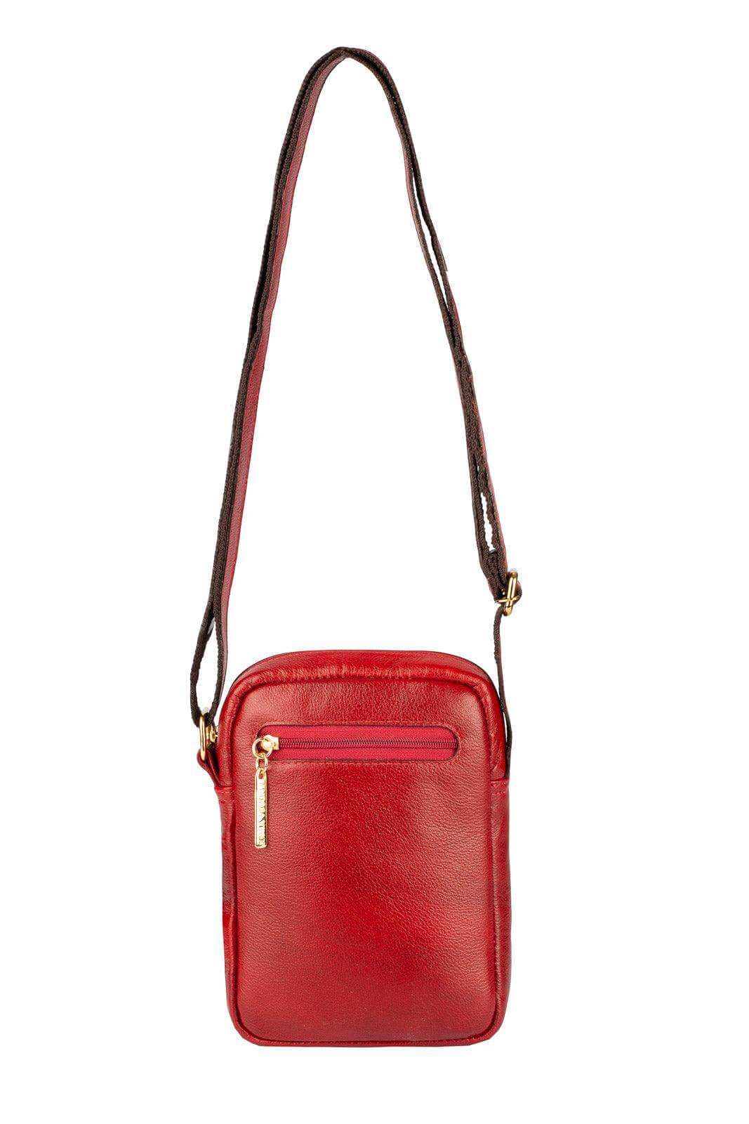 Bolsa shoulder bag de couro liso Pietra - Enluaze