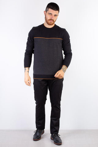 Suéter masculino com listras 0447 - Enluaze