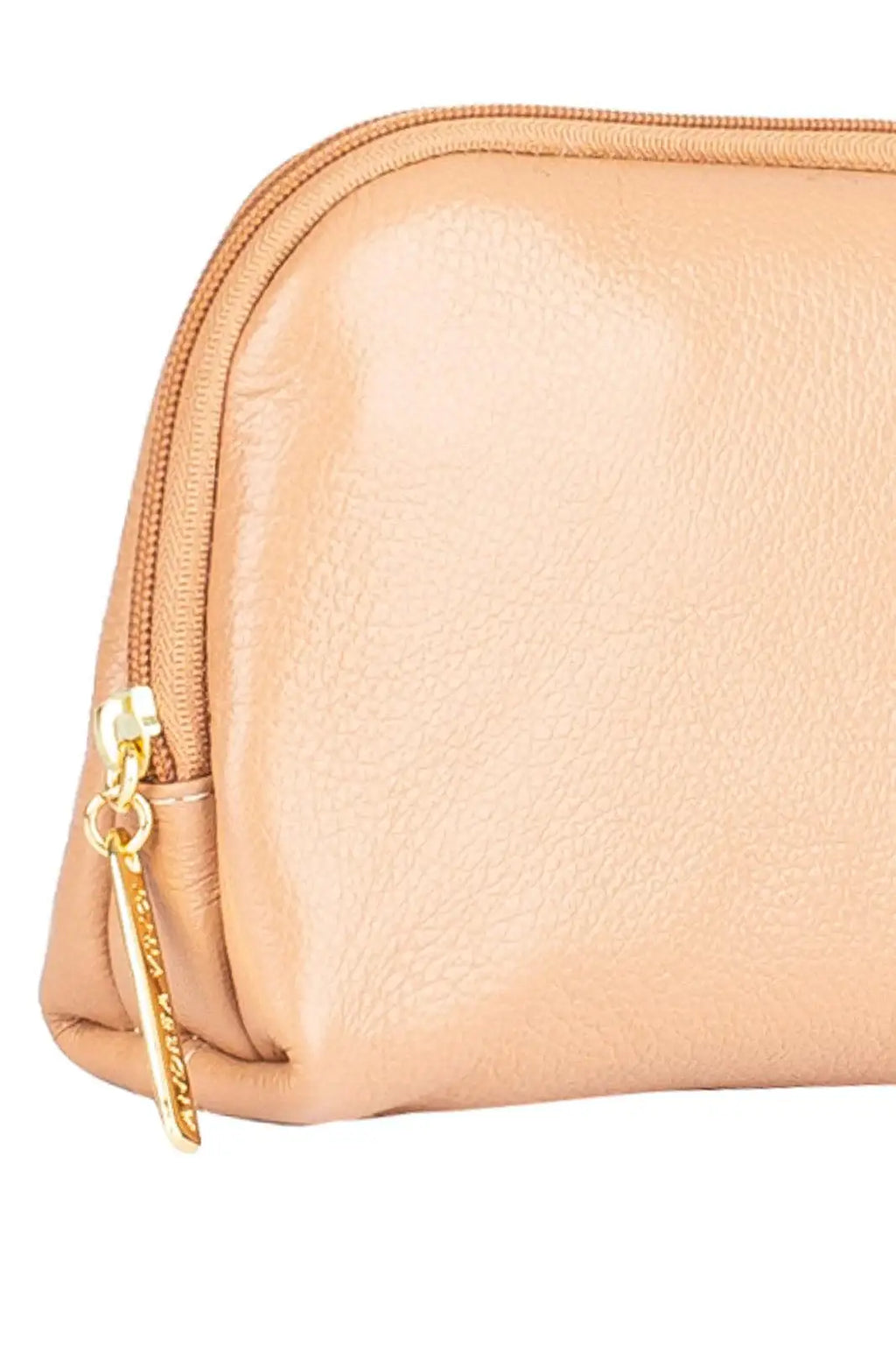 Necessaire de couro liso Duda 12x17x6cm - Enluaze