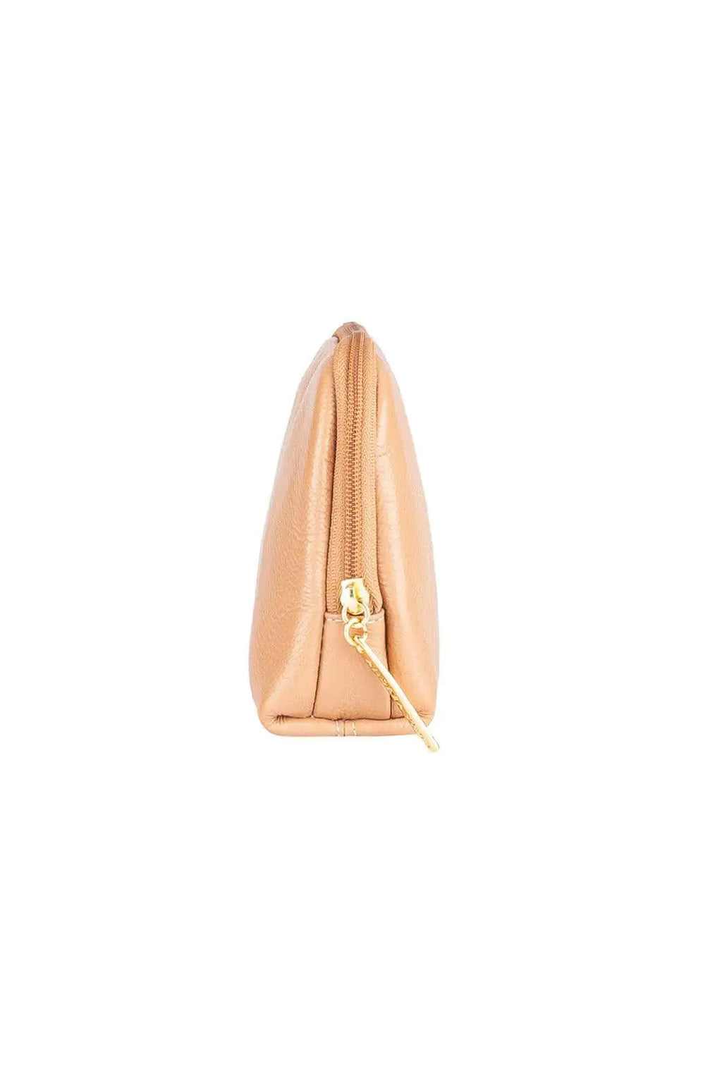 Necessaire de couro liso Duda 12x17x6cm - Enluaze
