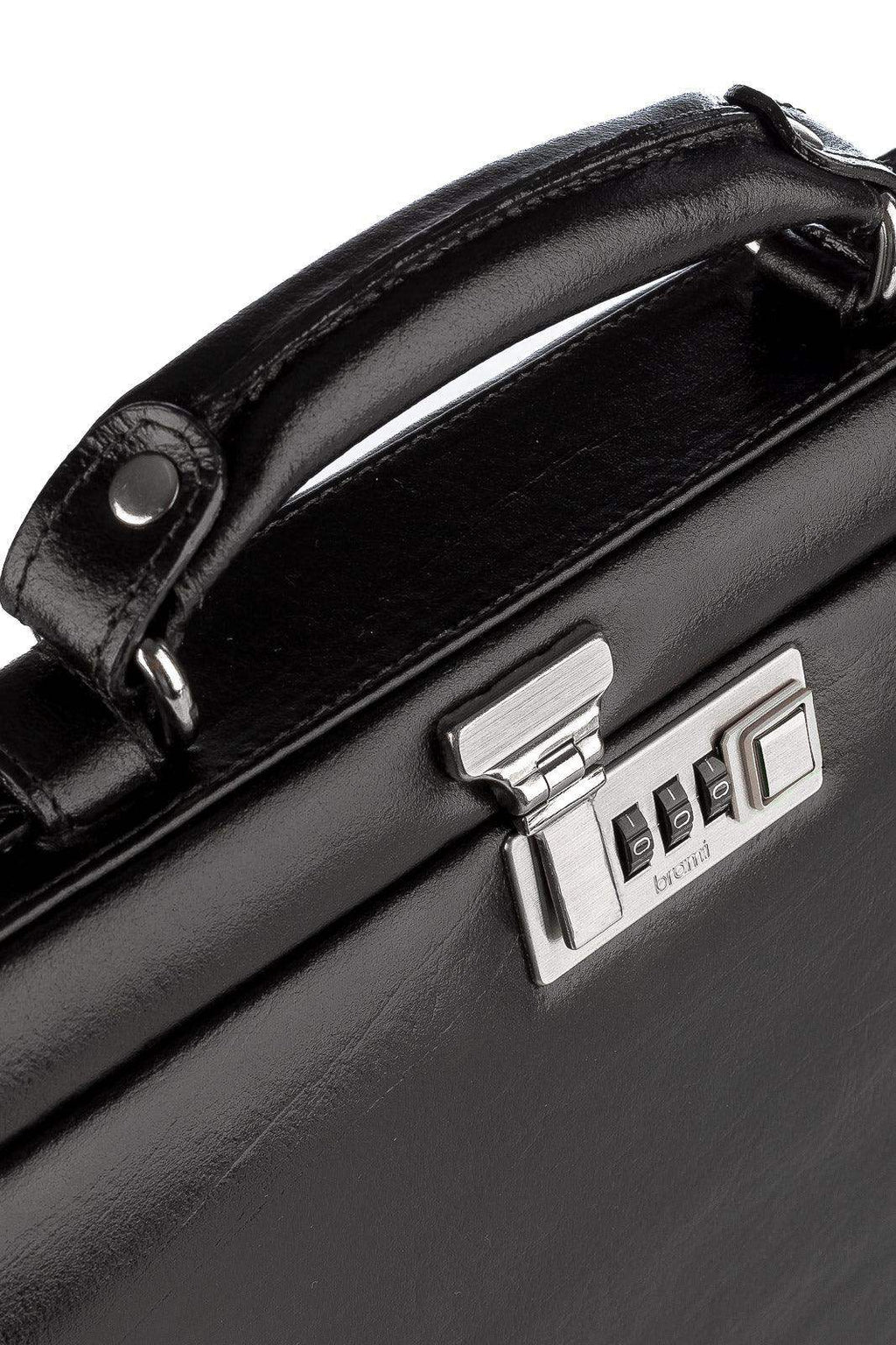 Maleta em couro com segredo Block - Enluaze