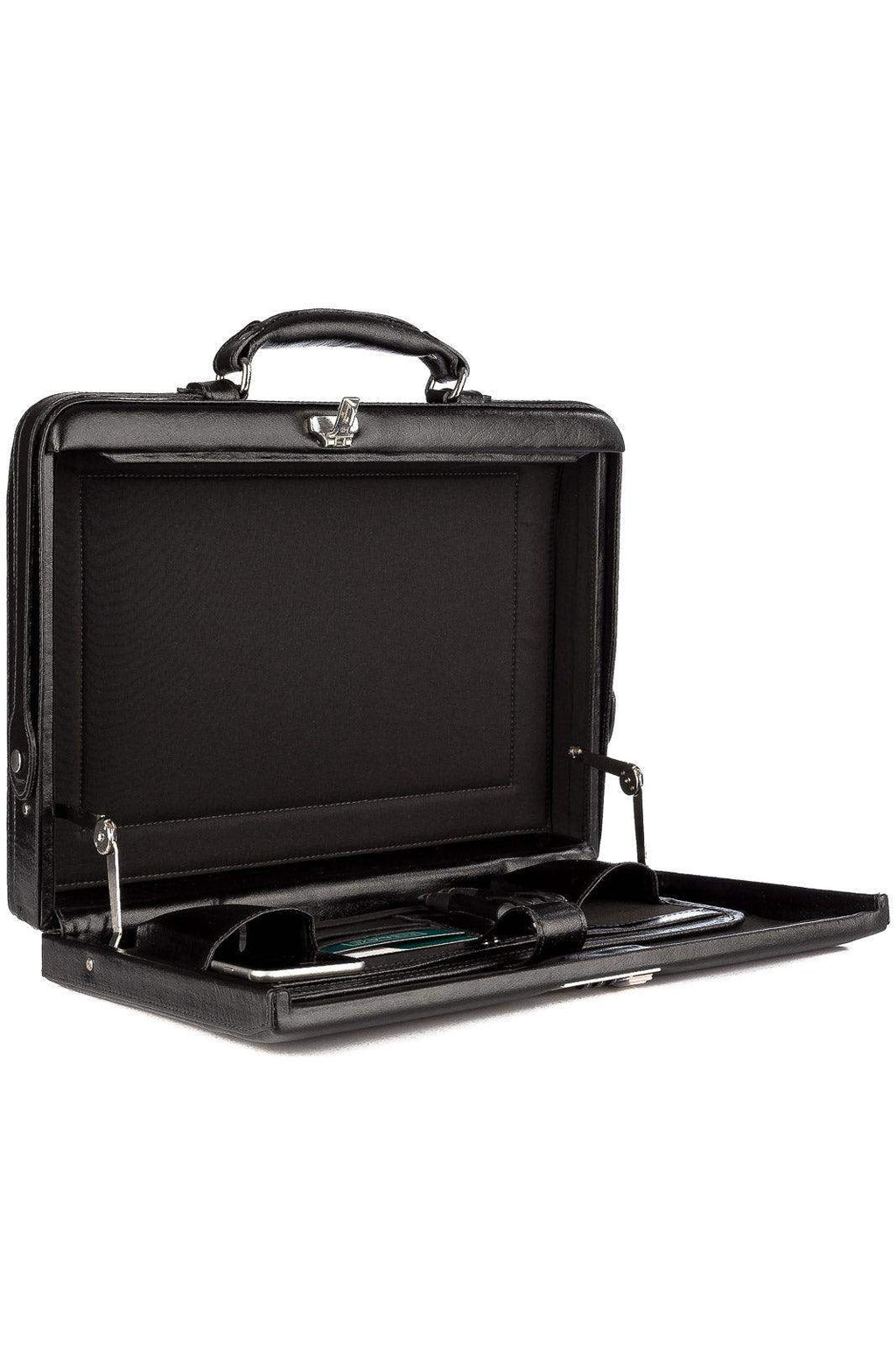 Maleta em couro com segredo Block - Enluaze