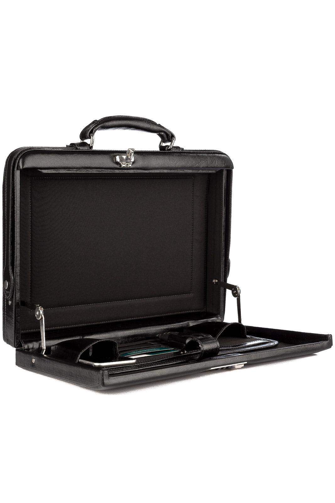 Maleta em couro com segredo Block - Enluaze