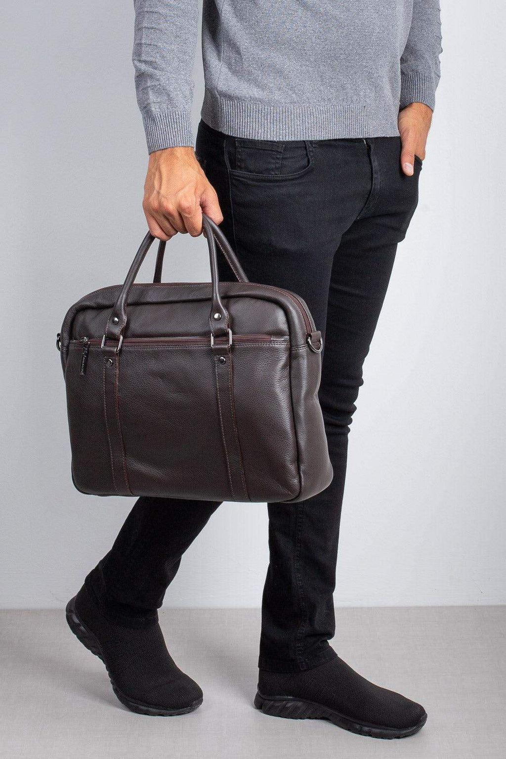 Pasta executiva de couro Scott - Enluaze