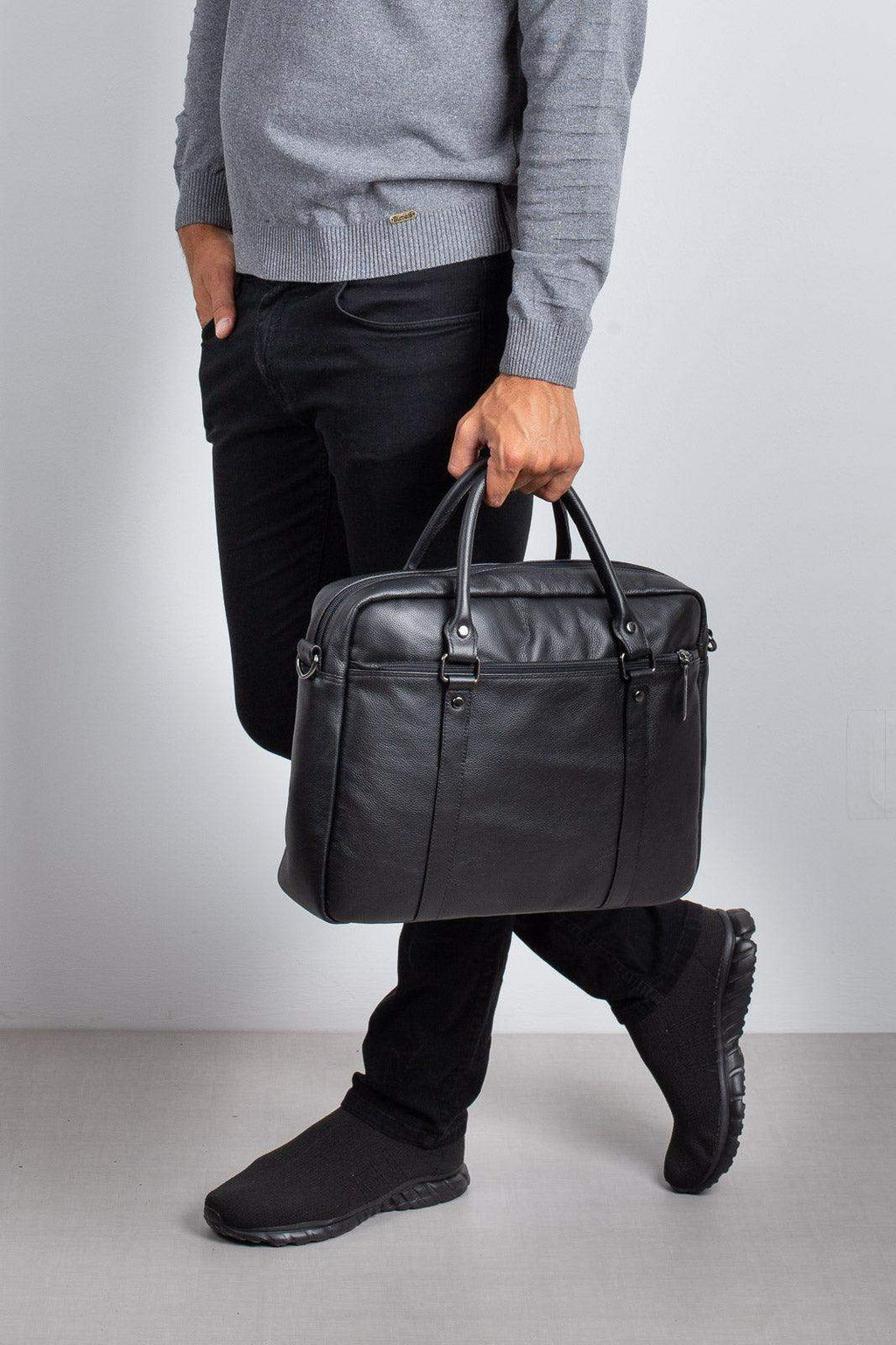 Pasta executiva de couro Scott - Enluaze