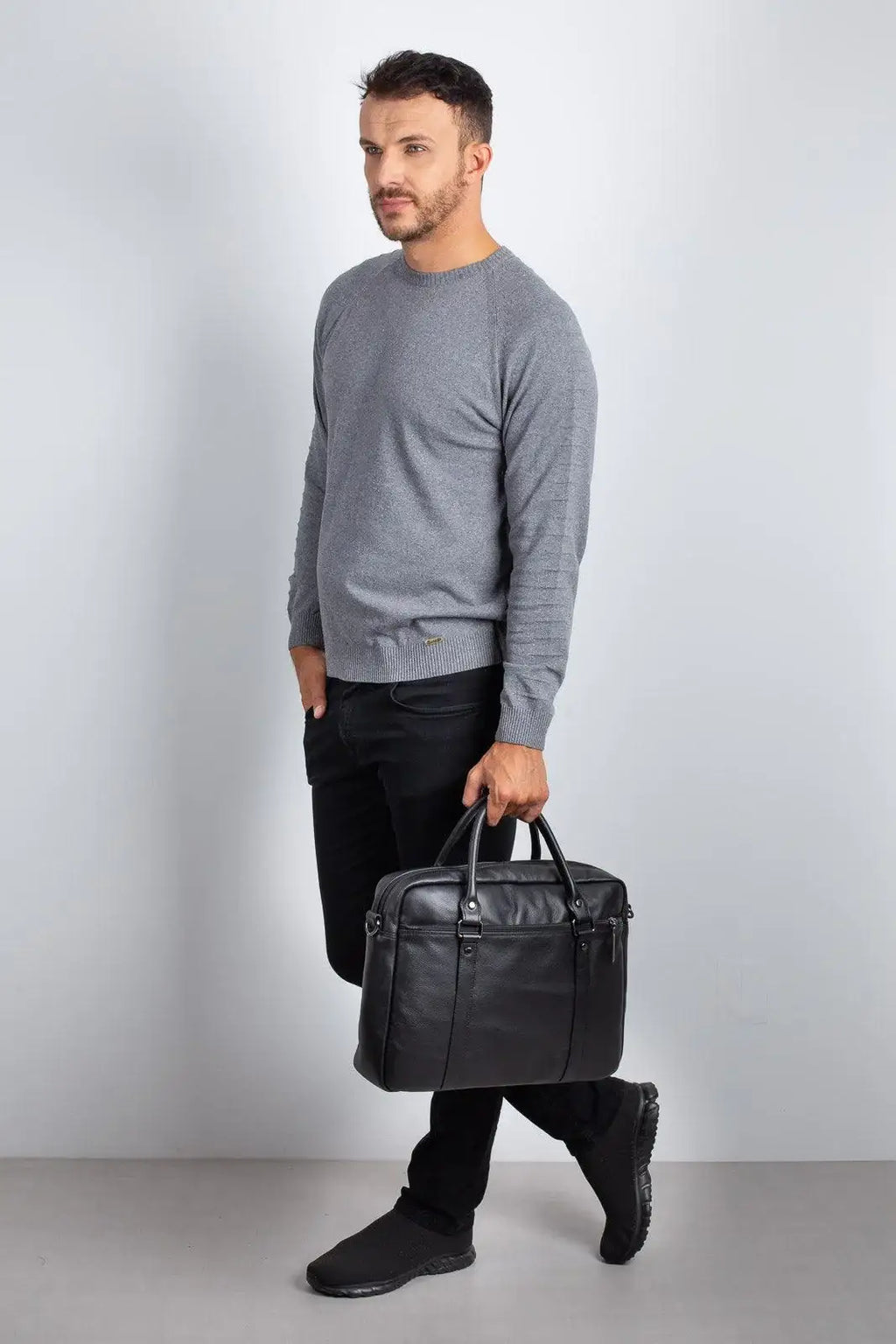 Pasta executiva de couro Scott - Enluaze