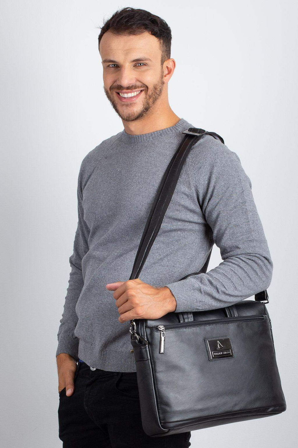 Pasta executiva de couro Fabiano - Enluaze