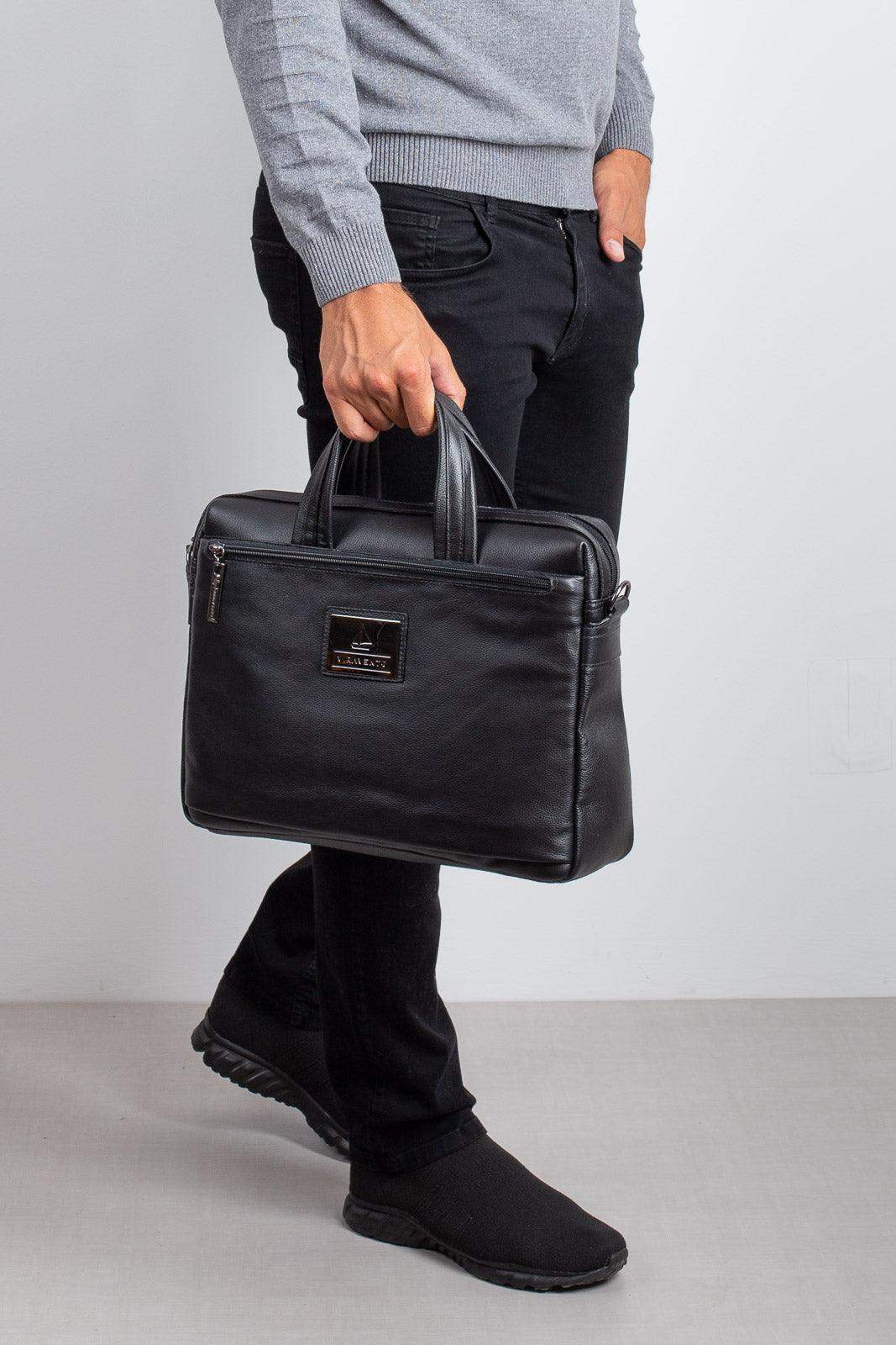 Pasta executiva de couro Fabiano - Enluaze