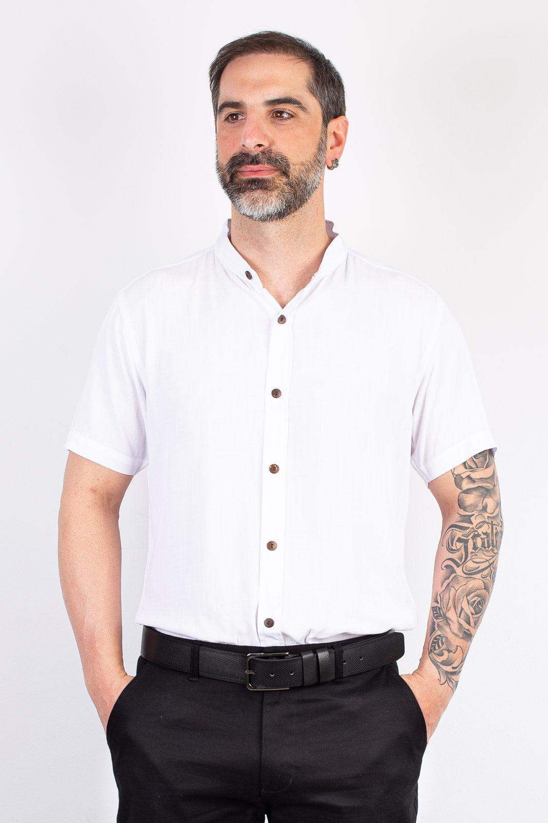 Cinto masculino de couro Theo - Enluaze