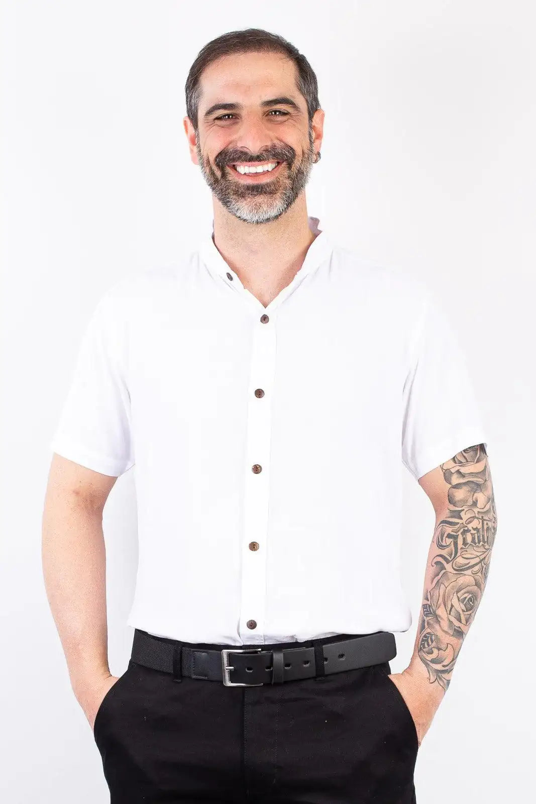 Cinto masculino com elástico e couro Thor - Enluaze