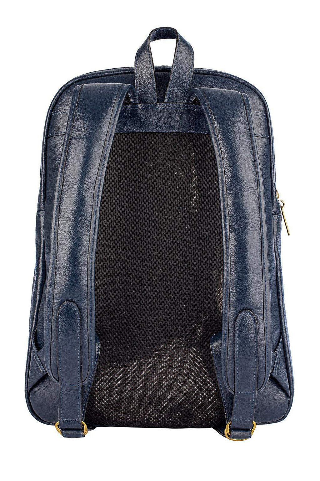 Mochila de couro grande liso slim Patricia - Enluaze