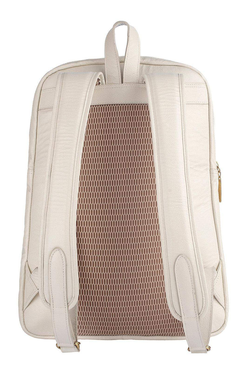 Mochila de couro grande liso slim Patricia - Enluaze