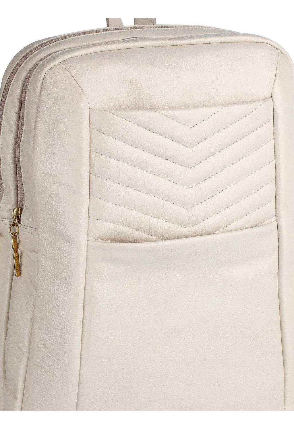 Mochila de couro grande liso slim Patricia - Enluaze