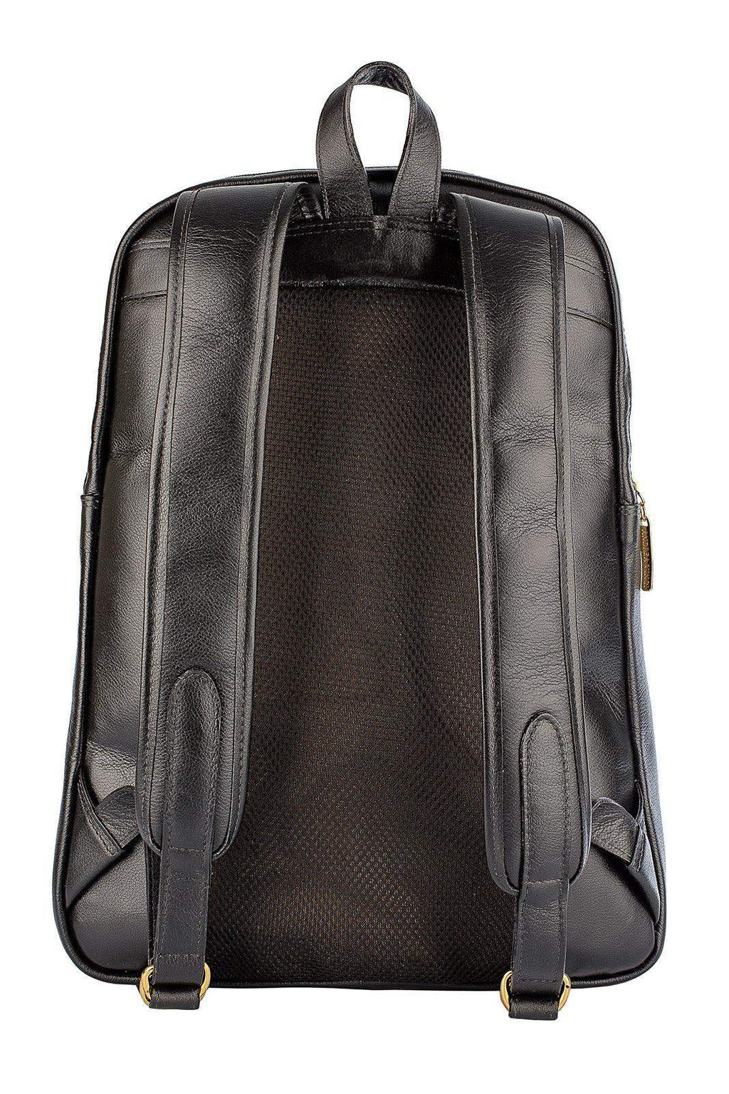 Mochila de couro grande liso slim Patricia - Enluaze