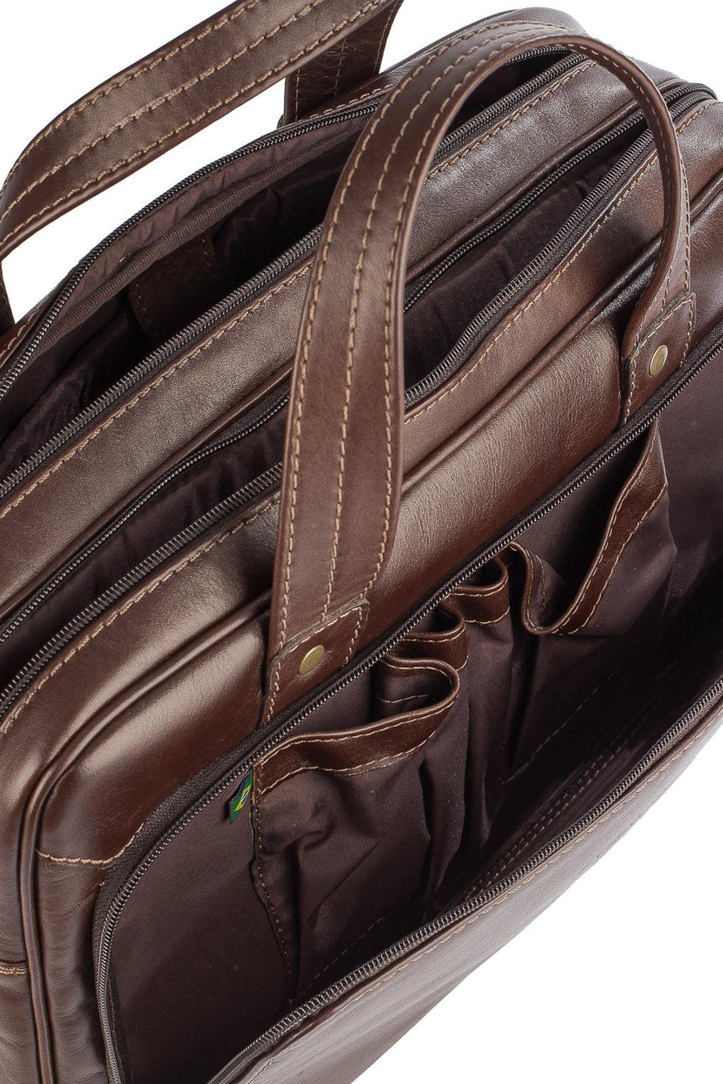 Pasta executiva masculina em couro Vitor - Enluaze