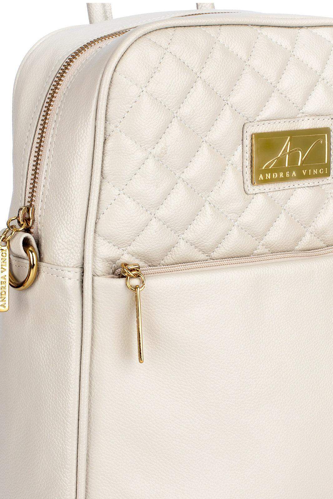 Mochila de couro liso Lune - Enluaze