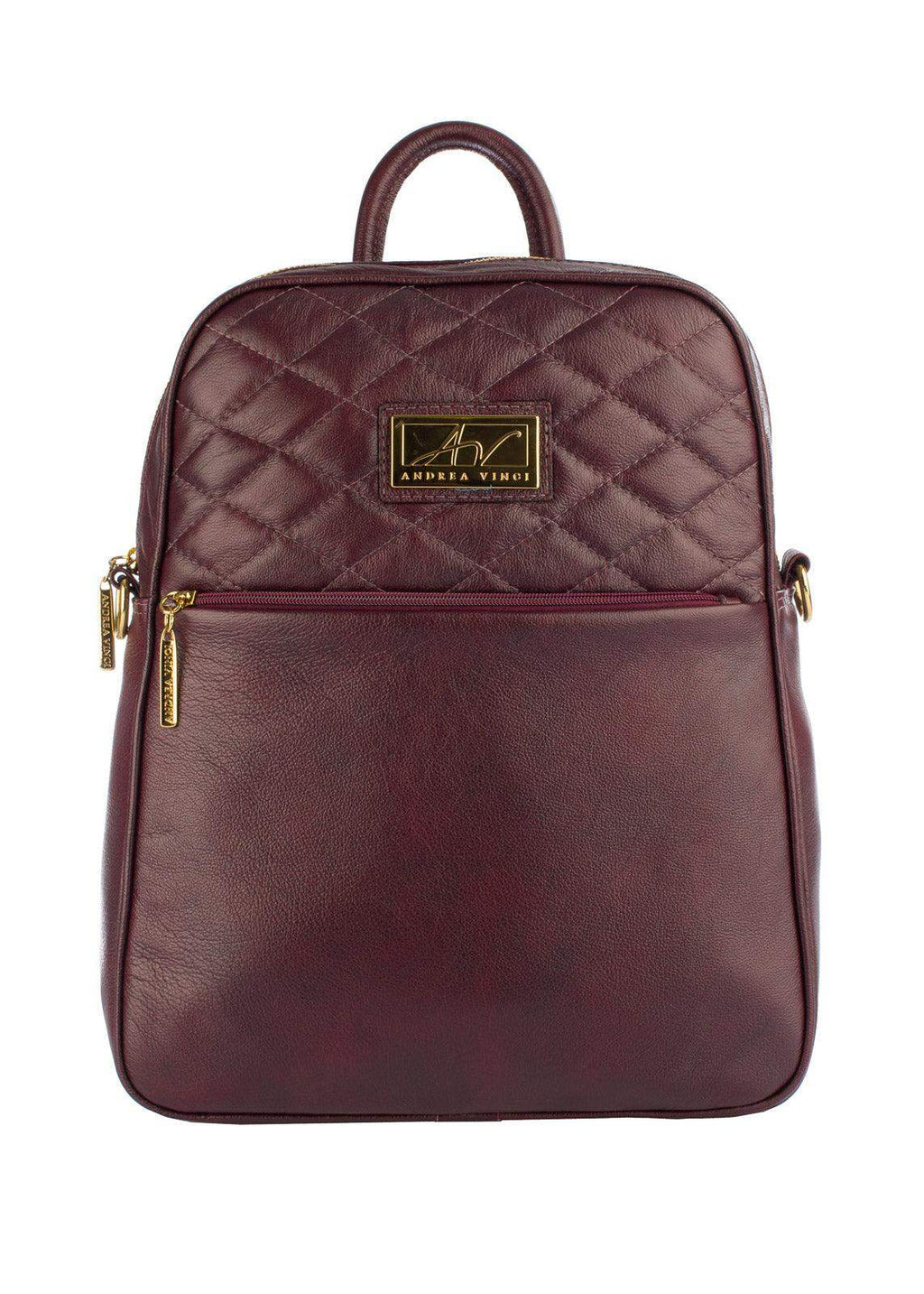 Mochila de couro liso Lune - Enluaze