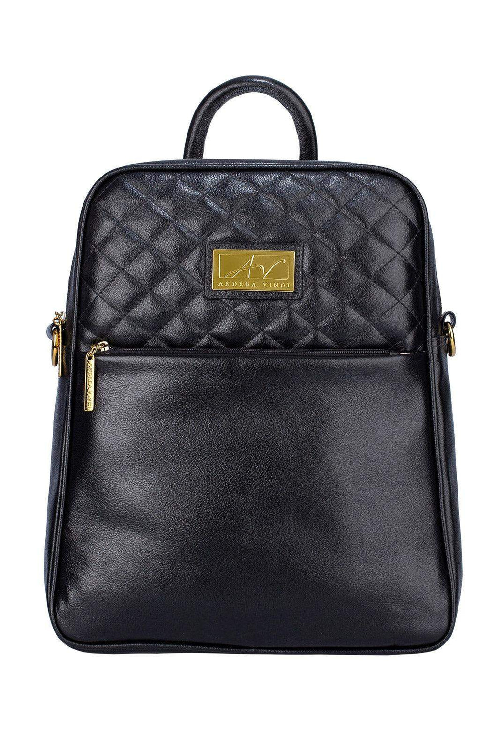 Mochila de couro liso Lune - Enluaze