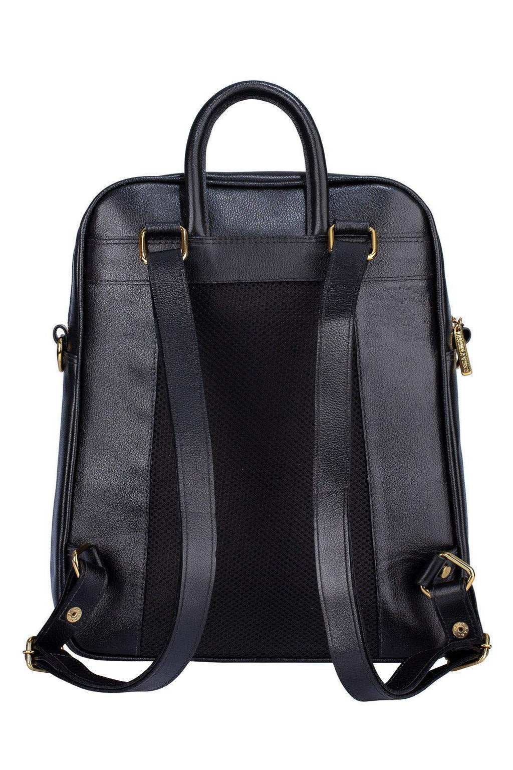Mochila de couro liso Lune - Enluaze
