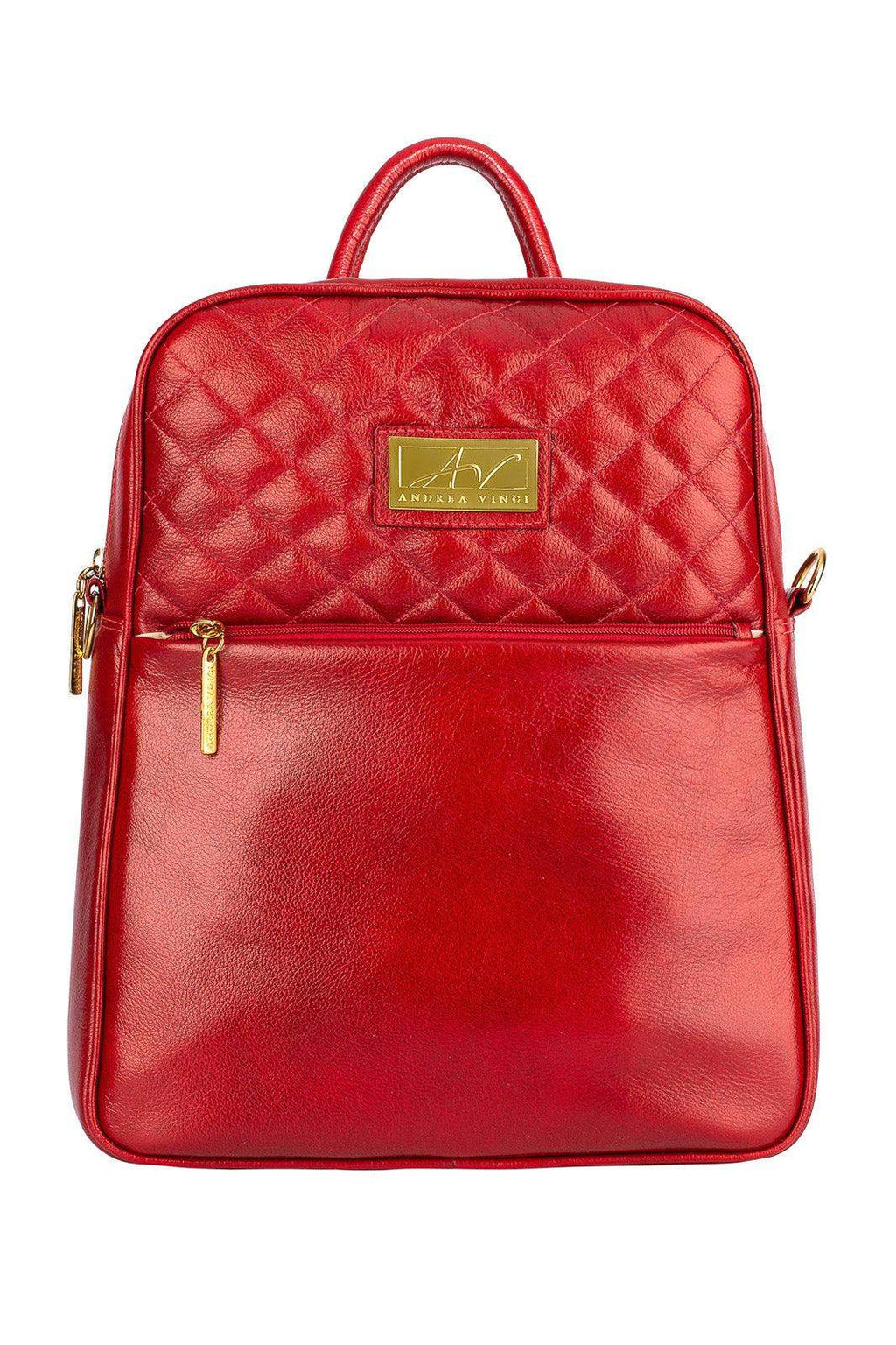 Mochila de couro liso Lune - Enluaze