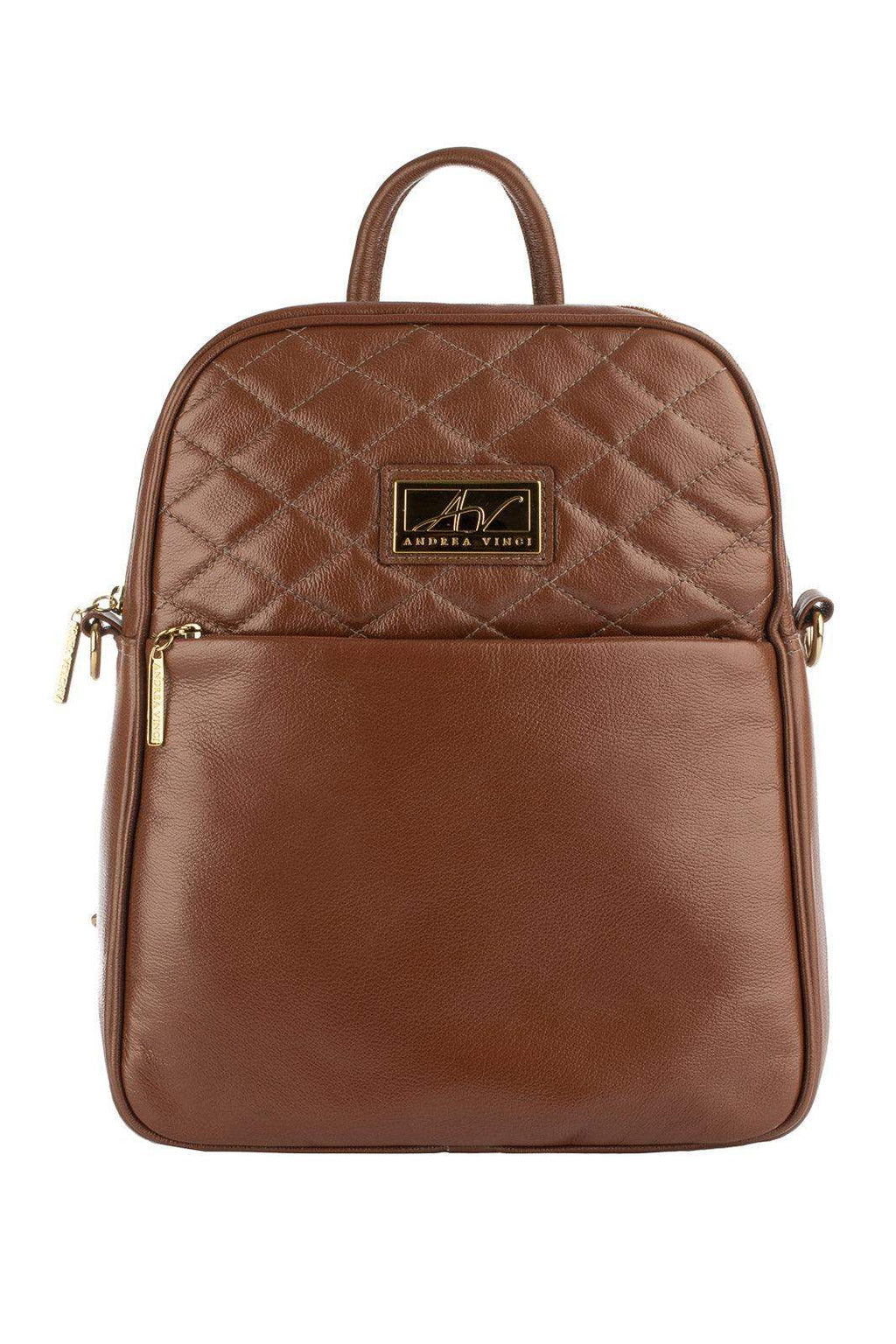 Mochila de couro liso Lune - Enluaze