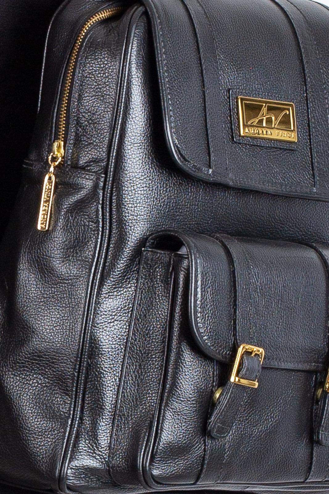 Mochila de couro liso Trip - Enluaze