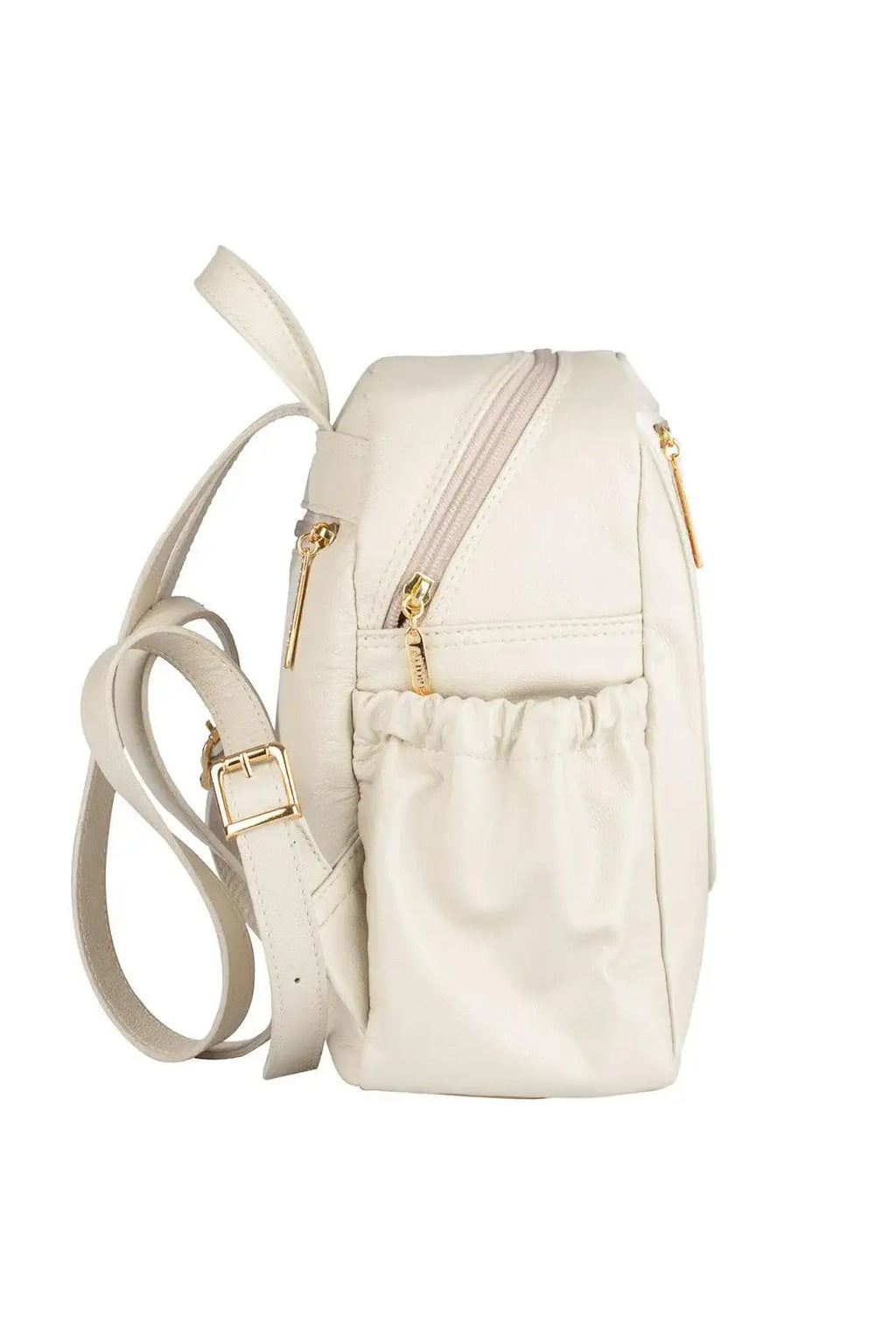 Mochila pequena de couro croco Estela - Enluaze