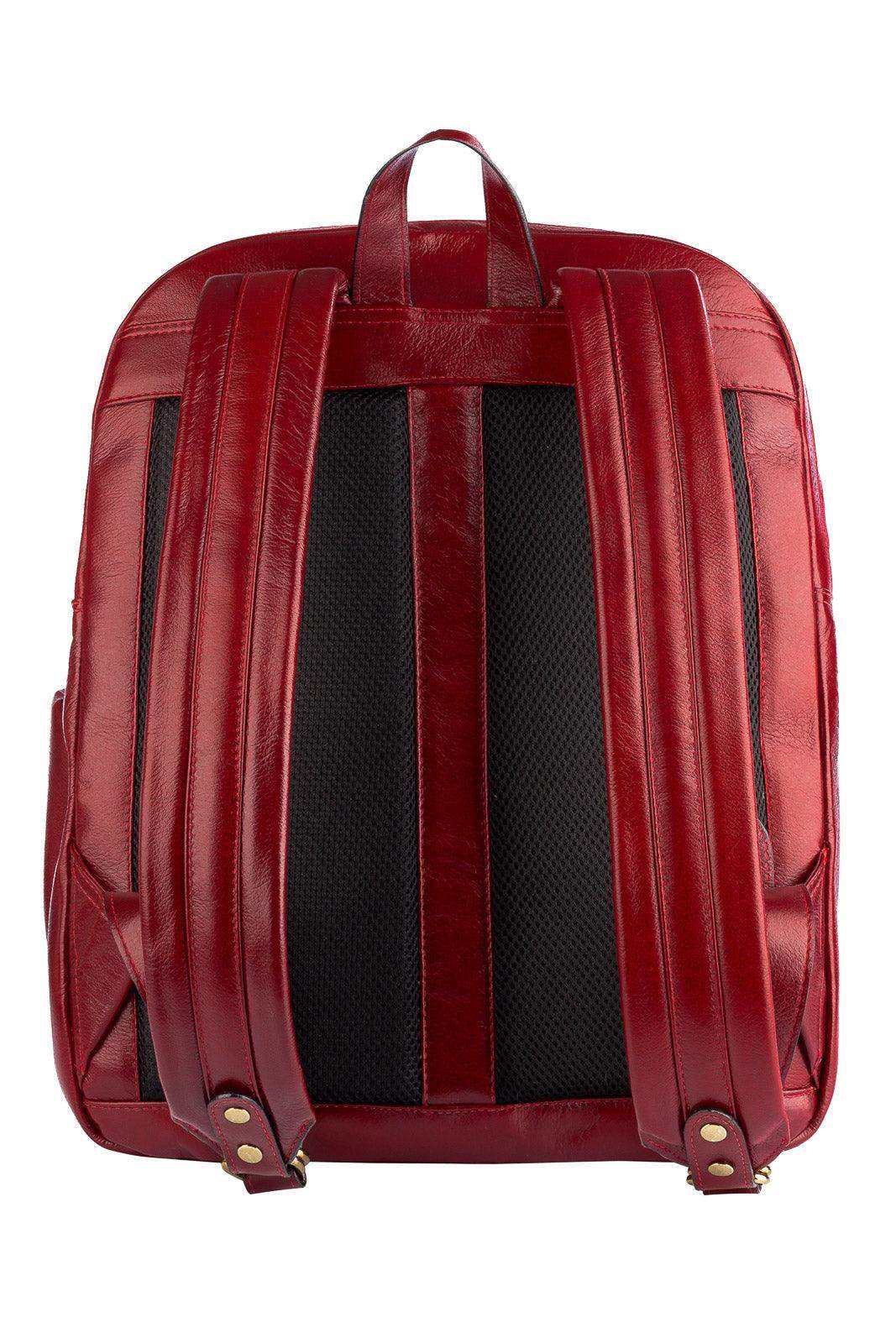 Mochila grande de couro croco Marcela - Enluaze