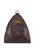 Mochila de couro liso 2 em 1 Malu - Enluaze