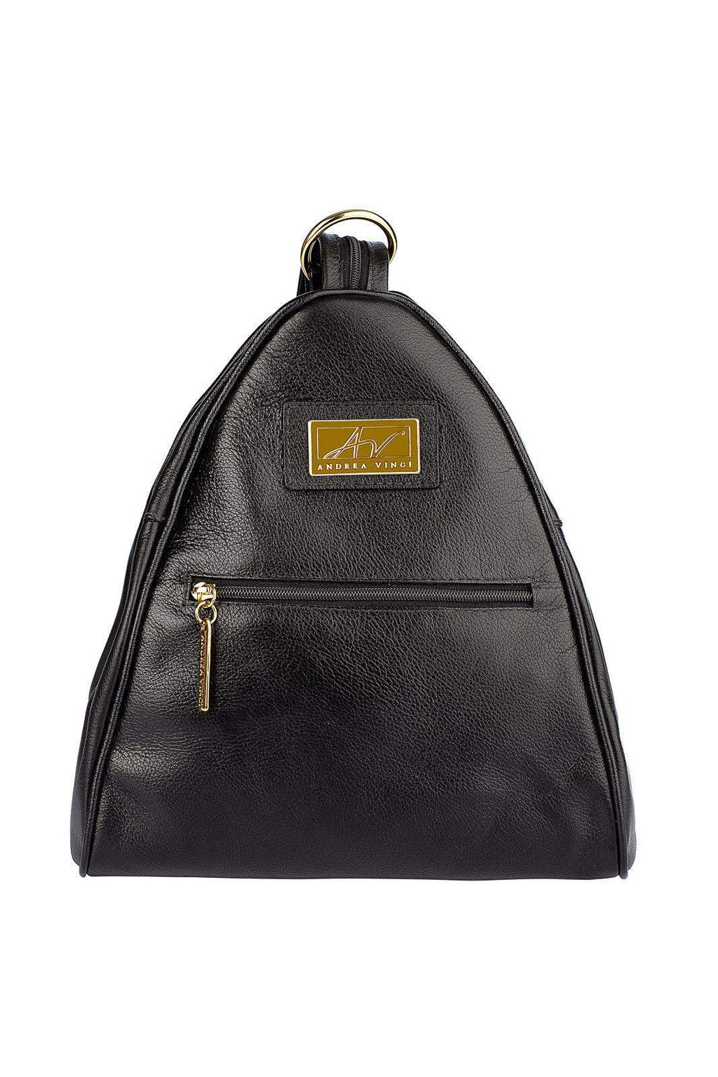 Mochila de couro liso 2 em 1 Malu - Enluaze