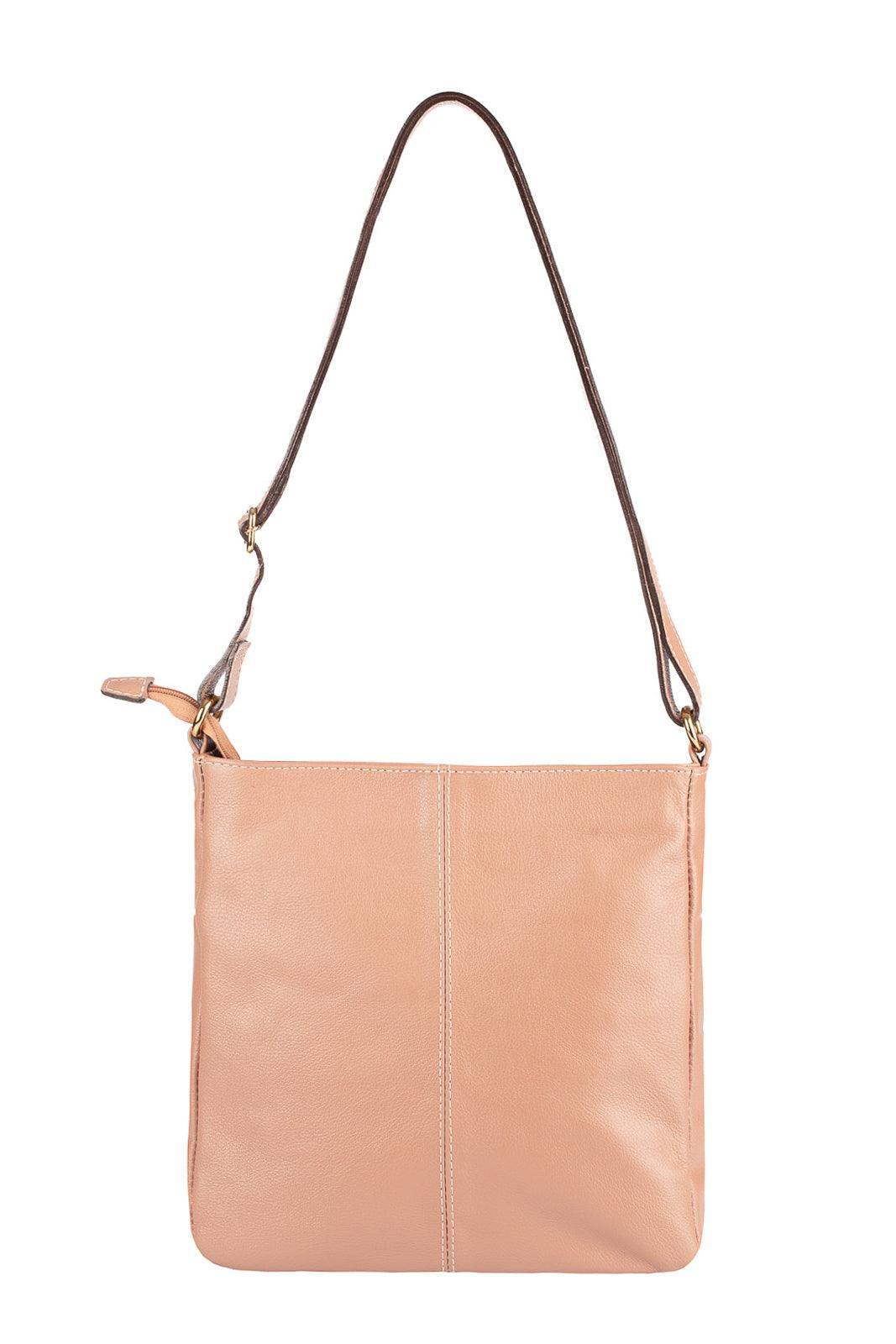 Bolsa tiracolo em couro liso Thais - Enluaze