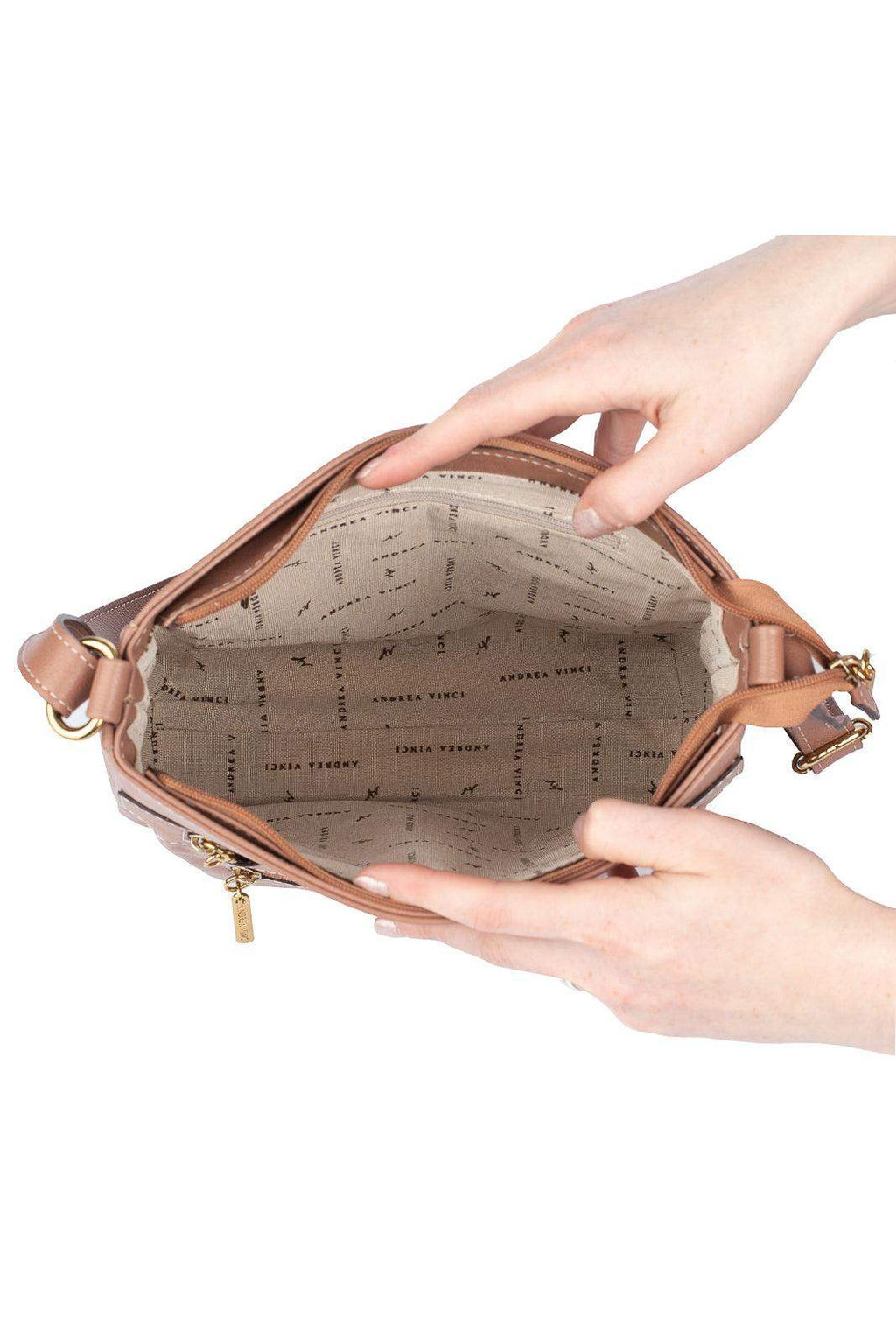 Bolsa tiracolo em couro liso Thais - Enluaze