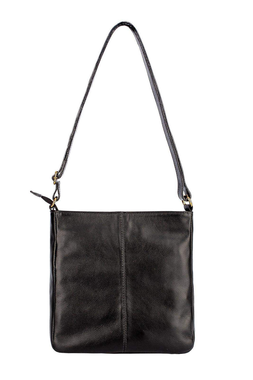 Bolsa tiracolo em couro liso Thais - Enluaze