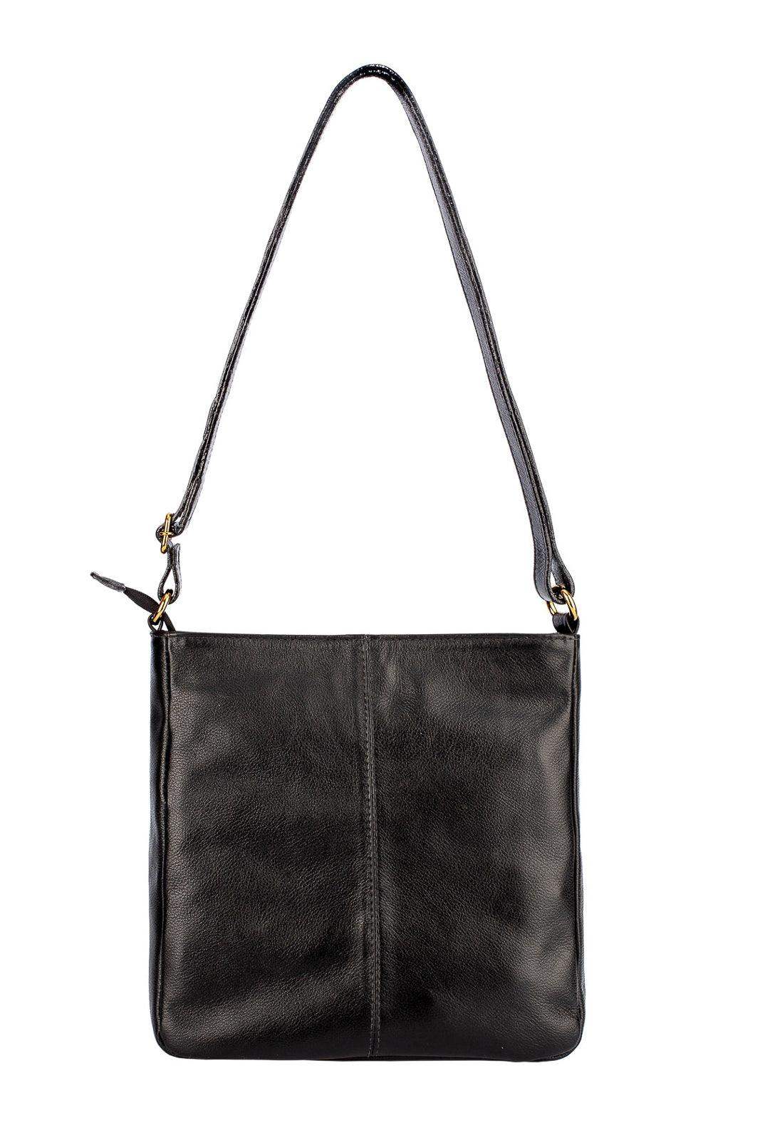 Bolsa tiracolo em couro liso Thais - Enluaze