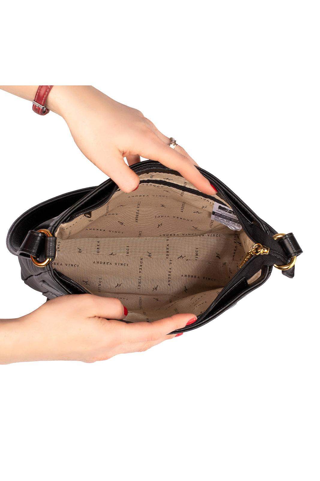 Bolsa tiracolo em couro liso Thais - Enluaze