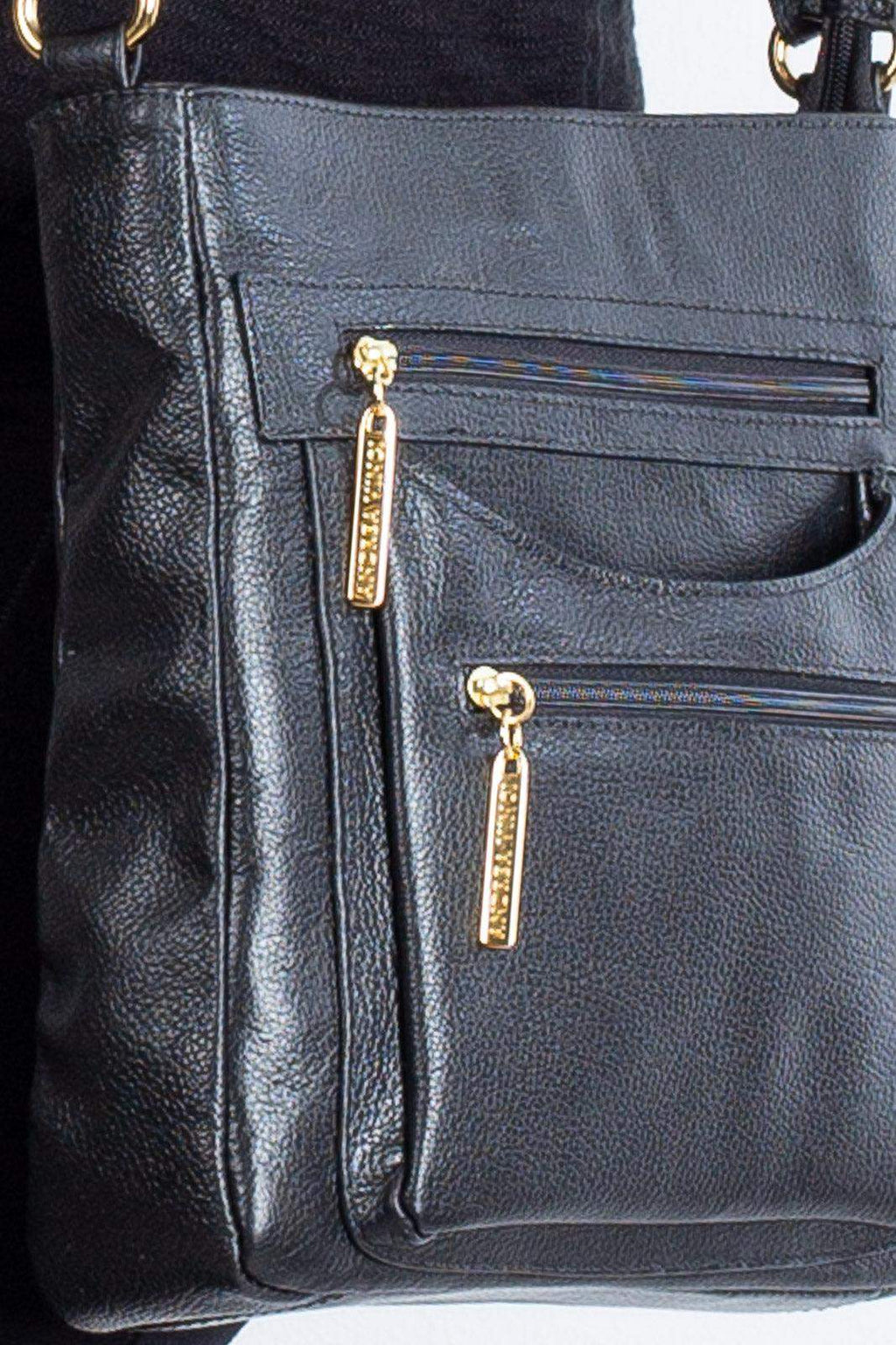 Bolsa tiracolo em couro liso Thais - Enluaze