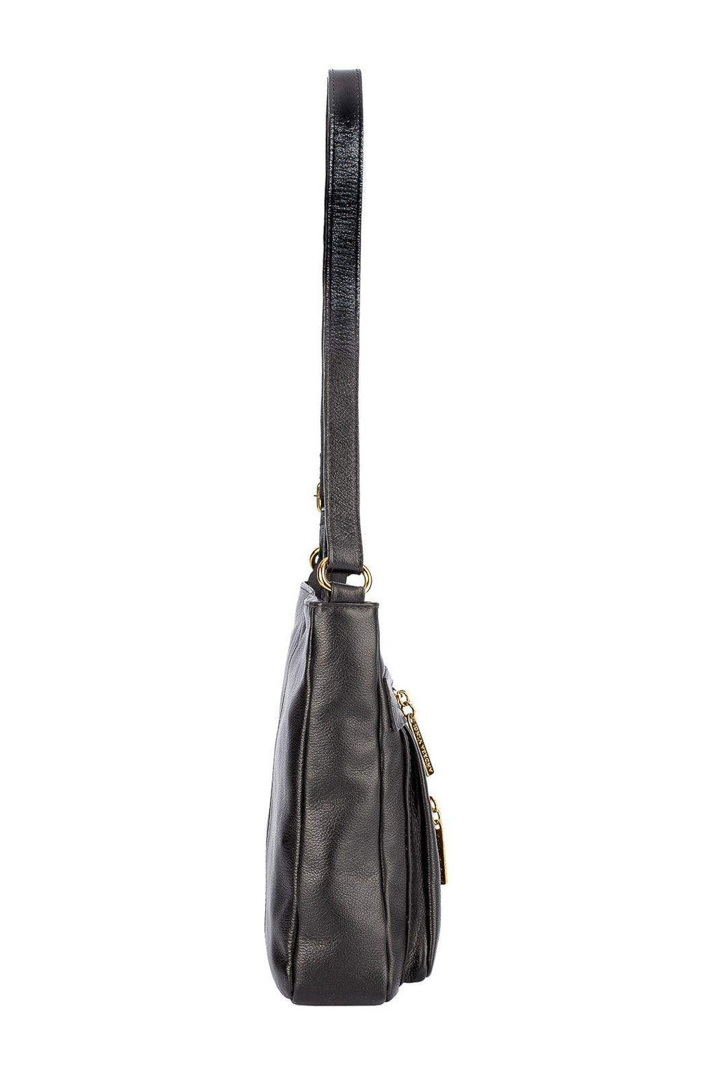 Bolsa tiracolo em couro liso Thais - Enluaze