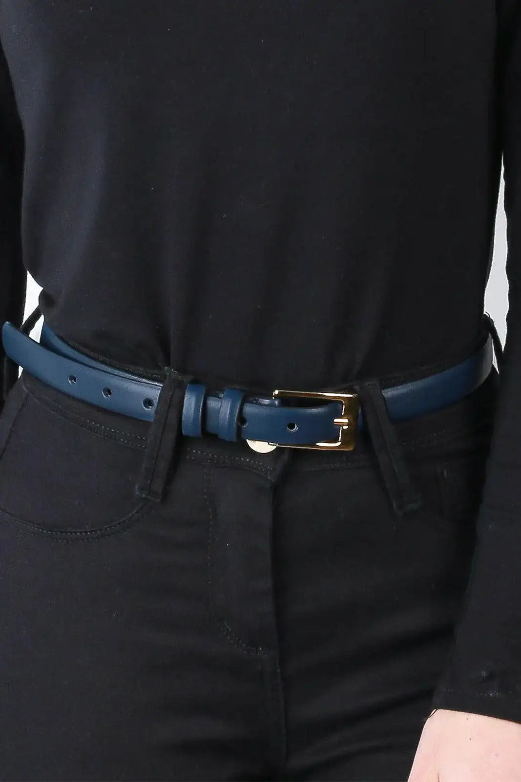 Cinto feminino de couro Ellen - Enluaze