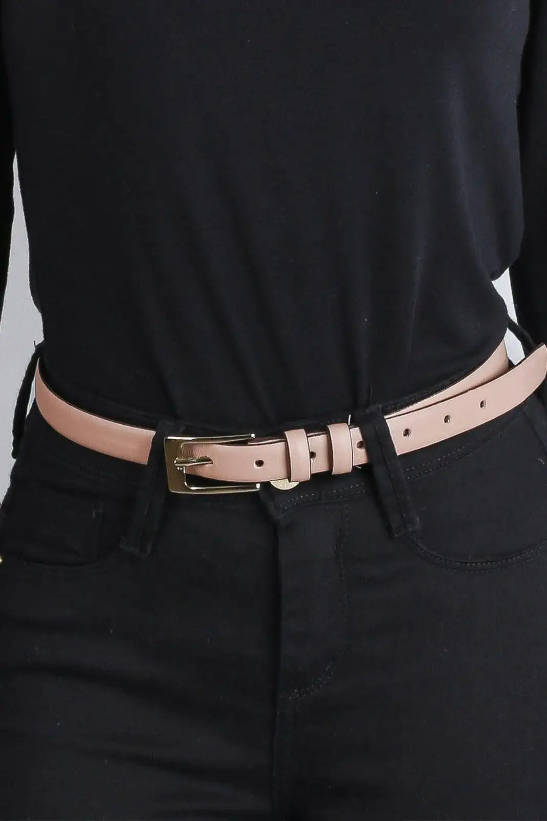 Cinto feminino de couro Ellen - Enluaze