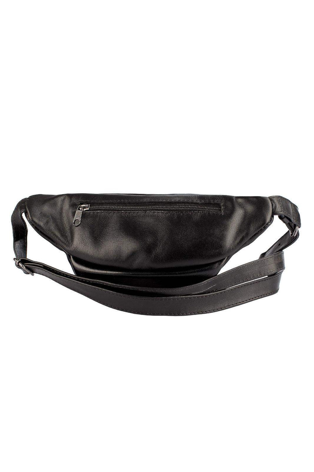 Pochete masculina de couro italiano David - Enluaze