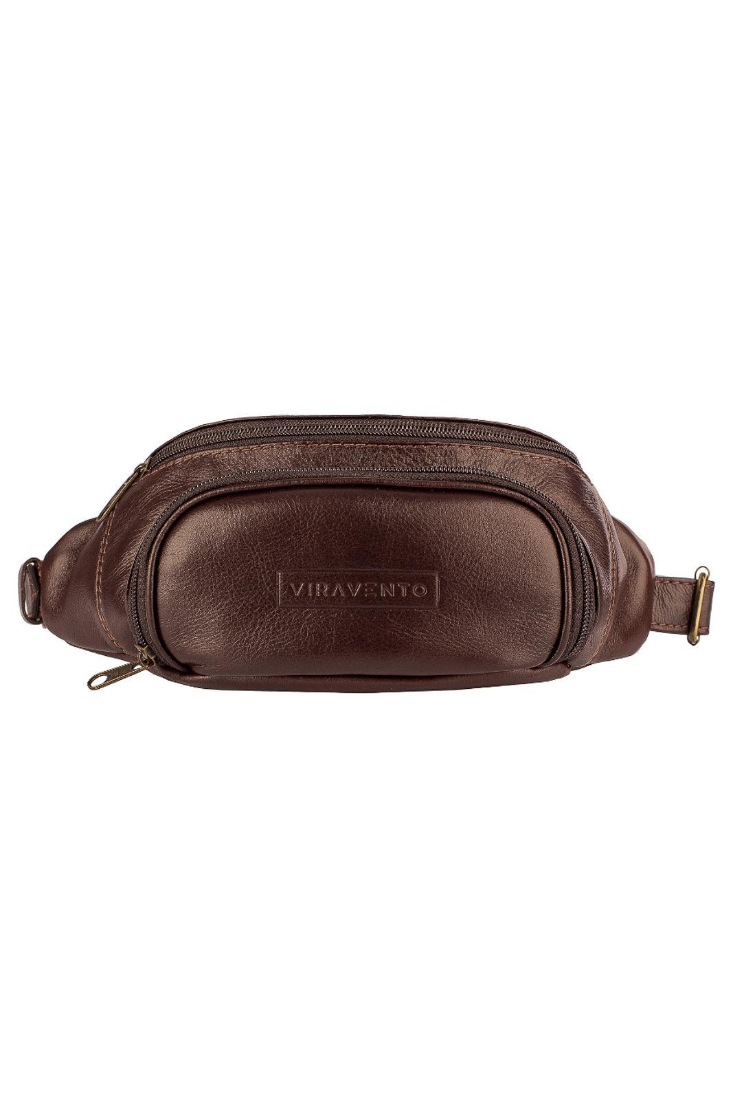 Pochete masculina de couro Igor - Enluaze