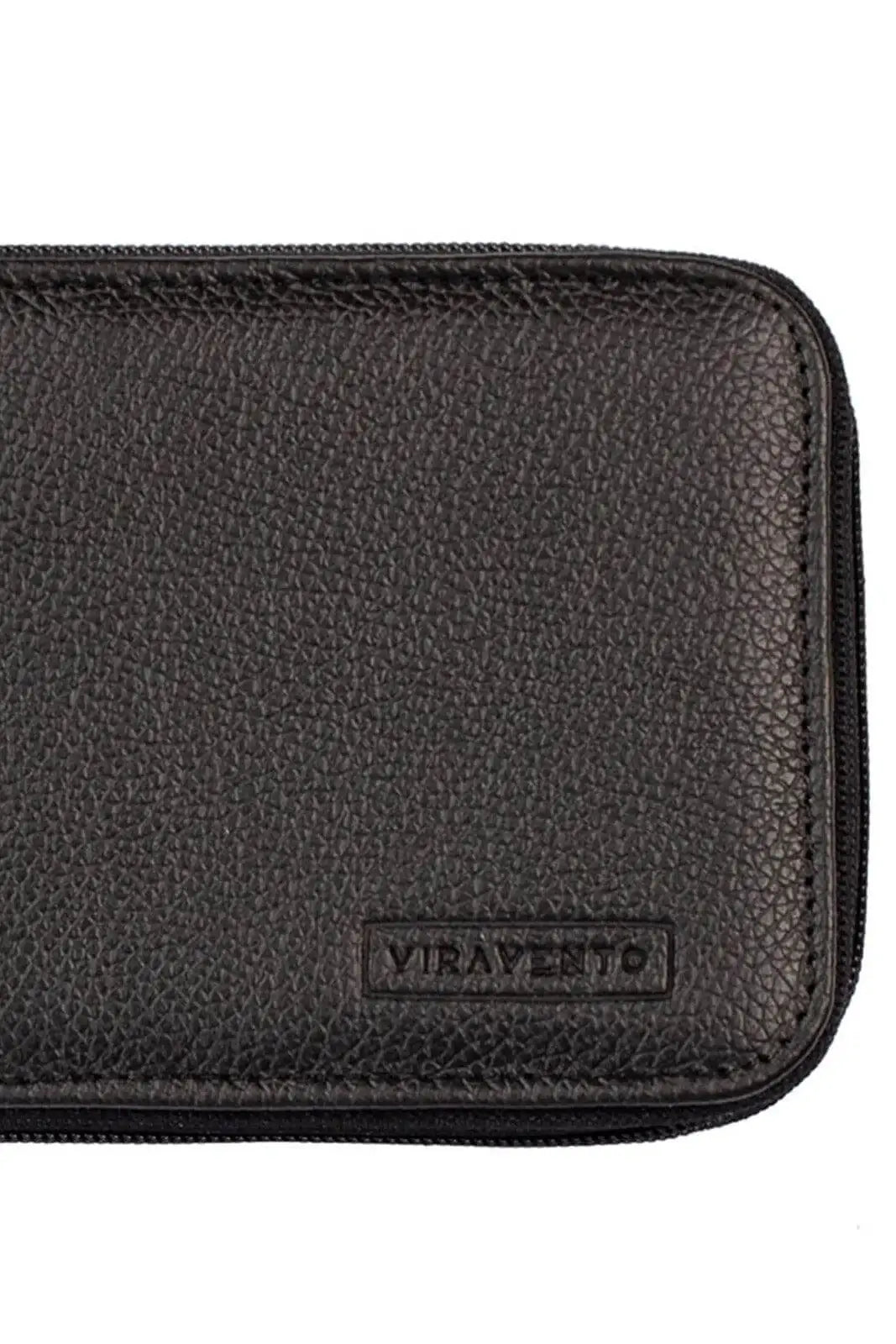 Carteira masculina de couro floater com zíper Ryan 9,5x12cm - Enluaze