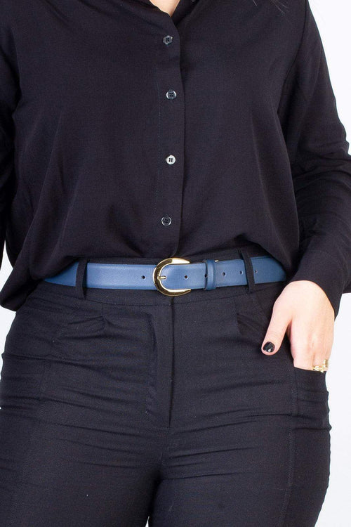 Cinto feminino de couro Liz - Enluaze