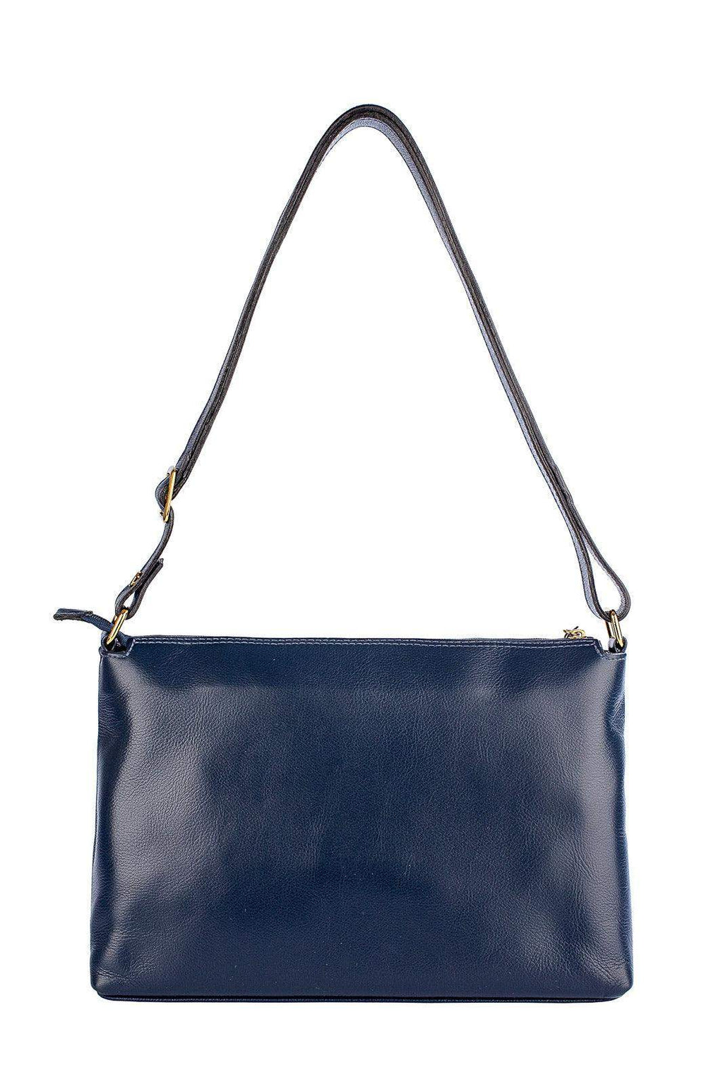 Bolsa de couro liso tiracolo Ninna - Enluaze